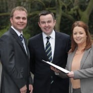 Patrick Kickham and Clara Quigley, Datapac with Brian Hayes T.D., Minister of State