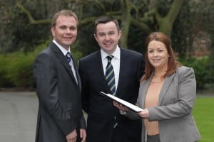Patrick Kickham and Clara Quigley, Datapac with Brian Hayes T.D., Minister of State